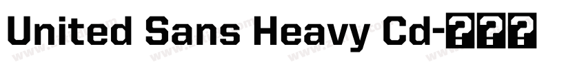 United Sans Heavy Cd字体转换